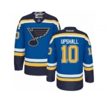 Men's Reebok St. Louis Blues #10 Scottie Upshall Authentic Royal Blue Home NHL Jersey