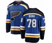 Men's St. Louis Blues #78 Dominik Bokk Fanatics Branded Royal Blue Home Breakaway 2019 Stanley Cup Champions Hockey Jersey