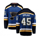 St. Louis Blues #45 Luke Opilka Fanatics Branded Royal Blue Home Breakaway NHL Jersey