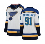 Women St. Louis Blues #91 Vladimir Tarasenko Fanatics Branded White Away Breakaway NHL Jersey