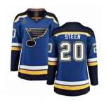 Women's St. Louis Blues #20 Alexander Steen Fanatics Branded Royal Blue Home Breakaway 2019 Stanley Cup Champions Hockey Jersey