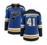 Women's St. Louis Blues #41 Robert Bortuzzo Fanatics Branded Royal Blue Home Breakaway 2019 Stanley Cup Champions Hockey Jersey