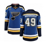 Women's St. Louis Blues #49 Ivan Barbashev Fanatics Branded Royal Blue Home Breakaway 2019 Stanley Cup Champions Hockey Jersey