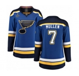 Women's St. Louis Blues #7 Joe Mullen Fanatics Branded Royal Blue Home Breakaway 2019 Stanley Cup Champions Hockey Jersey