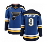 Women's St. Louis Blues #9 Shayne Corson Fanatics Branded Royal Blue Home Breakaway 2019 Stanley Cup Champions Hockey Jersey