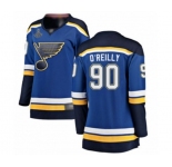 Women's St. Louis Blues #90 Ryan O'Reilly Fanatics Branded Royal Blue Home Breakaway 2019 Stanley Cup Champions Hockey Jersey