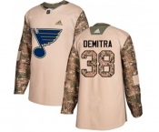 Youth Adidas St. Louis Blues #38 Pavol Demitra Authentic Camo Veterans Day Practice NHL Jersey
