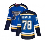Youth Adidas St. Louis Blues #78 Beau Bennett Premier Royal Blue Home NHL Jersey