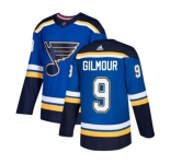 Youth Adidas St. Louis Blues #9 Doug Gilmour Premier Royal Blue Home NHL Jersey