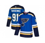 Youth Adidas St. Louis Blues #91 Vladimir Tarasenko Blue Home Authentic Stitched NHL Jersey