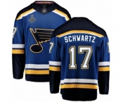 Youth St. Louis Blues #17 Jaden Schwartz Fanatics Branded Royal Blue Home Breakaway 2019 Stanley Cup Champions Hockey Jersey