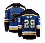 Youth St. Louis Blues #29 Vince Dunn Fanatics Branded Royal Blue Home Breakaway 2019 Stanley Cup Champions Hockey Jersey