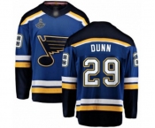 Youth St. Louis Blues #29 Vince Dunn Fanatics Branded Royal Blue Home Breakaway 2019 Stanley Cup Champions Hockey Jersey