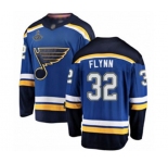 Youth St. Louis Blues #32 Brian Flynn Fanatics Branded Royal Blue Home Breakaway 2019 Stanley Cup Champions Hockey Jersey