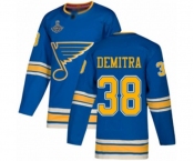 Youth St. Louis Blues #38 Pavol Demitra Authentic Navy Blue Alternate 2019 Stanley Cup Champions Hockey Jersey