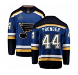 Youth St. Louis Blues #44 Chris Pronger Fanatics Branded Royal Blue Home Breakaway 2019 Stanley Cup Champions Hockey Jersey