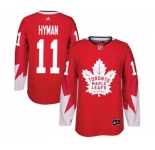 Adidas Toronto Maple Leafs #11 Zach Hyman Premier Red Alternate NHL Jersey