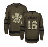 Adidas Toronto Maple Leafs #16 Mitchell Marner Authentic Green Salute to Service NHL Jersey
