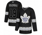 Adidas Toronto Maple Leafs #19 Bruce Boudreau Authentic Black Team Logo Fashion NHL Jersey