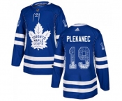 Adidas Toronto Maple Leafs #19 Tomas Plekanec Authentic Blue Drift Fashion NHL Jersey
