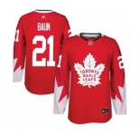 Adidas Toronto Maple Leafs #21 Bobby Baun Authentic Red Alternate NHL Jersey