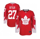 Adidas Toronto Maple Leafs #27 Darryl Sittler Authentic Red Alternate NHL Jersey