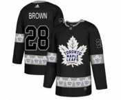 Adidas Toronto Maple Leafs #28 Connor Brown Authentic Black Team Logo Fashion NHL Jersey