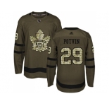 Adidas Toronto Maple Leafs #29 Felix Potvin Green Salute to Service Stitched NHL Jersey