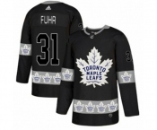 Adidas Toronto Maple Leafs #31 Grant Fuhr Authentic Black Team Logo Fashion NHL Jersey