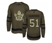 Adidas Toronto Maple Leafs #51 Jake Gardiner Green Salute to Service Stitched NHL Jersey