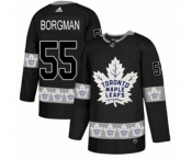 Adidas Toronto Maple Leafs #55 Andreas Borgman Authentic Black Team Logo Fashion NHL Jersey