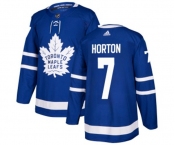 Adidas Toronto Maple Leafs #7 Tim Horton Premier Royal Blue Home NHL Jersey