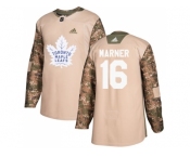 Men Adidas Toronto Maple Leafs #16 Mitchell Marner Camo Authentic 2017 Veterans Day Stitched NHL Jersey