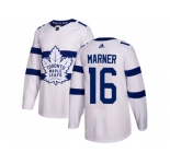 Men Adidas Toronto Maple Leafs #16 Mitchell Marner White Authentic 2018 Stadium Series Stitched NHL Jersey