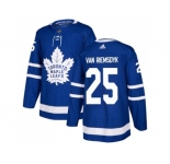 Men Adidas Toronto Maple Leafs #25 James Van Riemsdyk Blue Home Authentic Stitched NHL Jersey