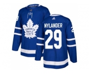 Men Adidas Toronto Maple Leafs #29 William Nylander Blue Home Authentic Stitched NHL Jersey
