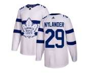 Men Adidas Toronto Maple Leafs #29 William Nylander White Authentic 2018 Stadium Series Stitched NHL Jersey