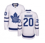 Men Reebok Toronto Maple Leafs #20 Dominic Moore Authentic White Away NHL Jersey