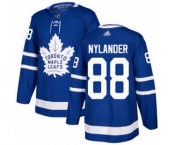 Men's Maple Leafs #88 William Nylander Blue Home Authentic Stitched Hockey Jersey