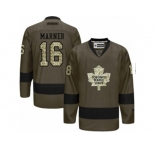 Men's Reebok Toronto Maple Leafs #16 Mitchell Marner Authentic Green Salute to Service NHL Jersey