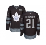 Men's Toronto Maple Leafs #21 James Van Riemsdyk Black 1917-2017 100th Anniversary Stitched NHL Jersey