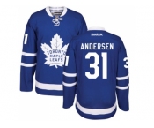 Men's Toronto Maple Leafs #31 Frederik Andersen Royal Blue Home NHL Jersey