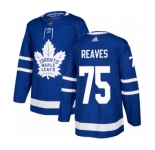 Men's Toronto Maple Leafs #75 Ryan Reaves Blue Stitched Jersey