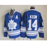 NHL Toronto Maple Leafs #14 Dave Keon blue Throwback Stitched jerseys