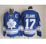 NHL Toronto Maple Leafs #17 Wendel Clark blue Throwback Stitched jerseys