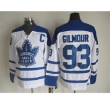 NHL Toronto Maple Leafs #93 Doug Gilmour white Throwback Fel Visking Shoulder Stitched jerseys