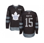 Toronto Maple Leafs #15 Matt Martin Black 1917-2017 100th Anniversary Stitched NHL Jersey