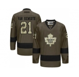 Toronto Maple Leafs #21 James Van Riemsdyk Green Salute to Service Stitched NHL Jersey