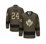 Toronto Maple Leafs #24 John-Michael Liles Green Salute to Service Stitched NHL Jersey