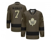 Toronto Maple Leafs #7 Lanny McDonald Green Salute to Service Stitched NHL Jersey
